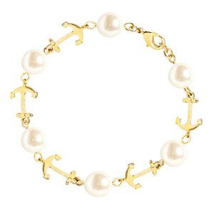 Kiel James Patrick Anchor Pearlfection Bracelet